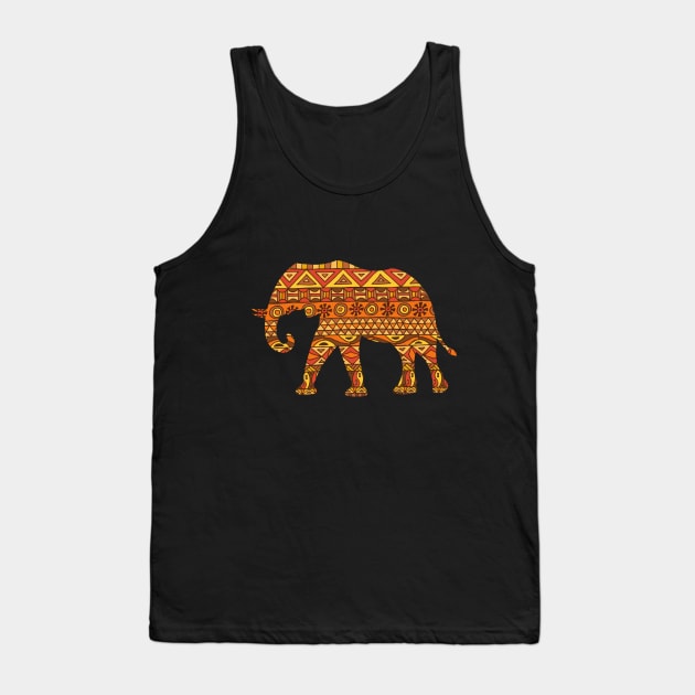 Tribal Elephant Tank Top by 4thesoul